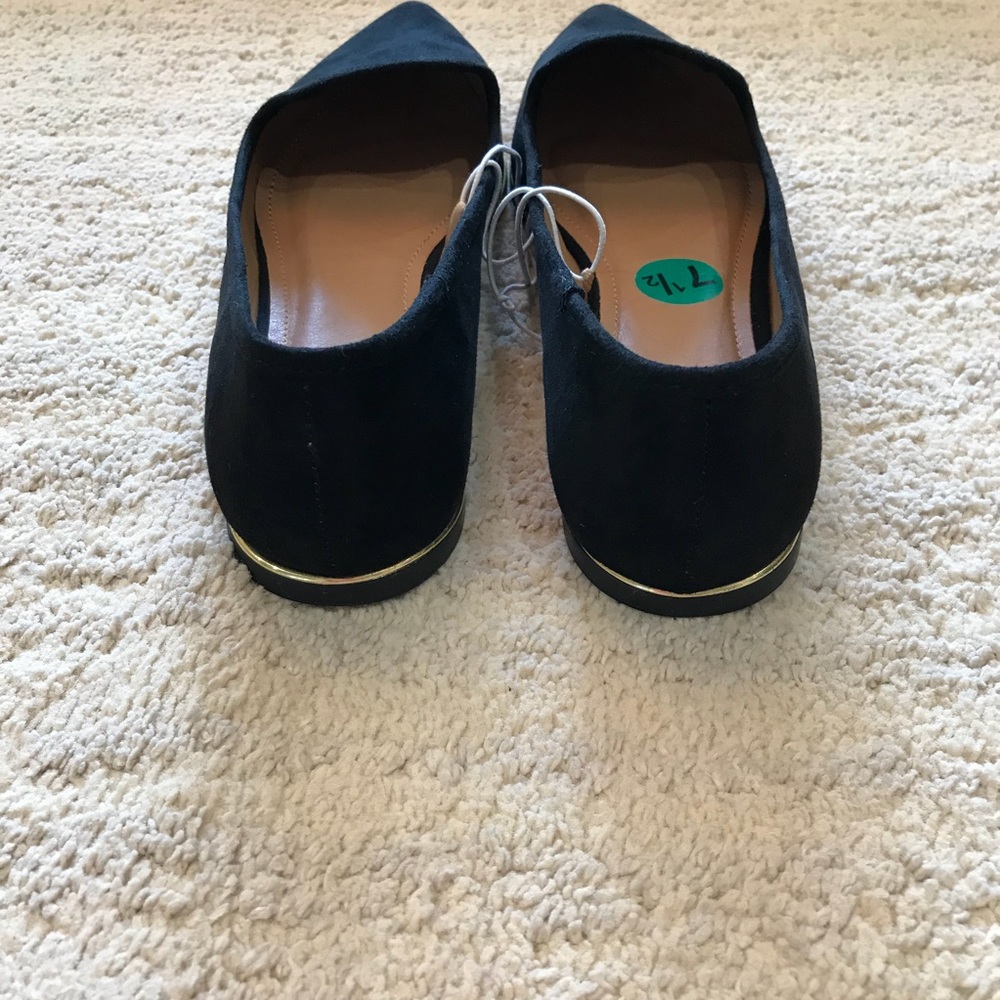 Nwot Report Pointed Toe With Gold Trim Flats - image 6